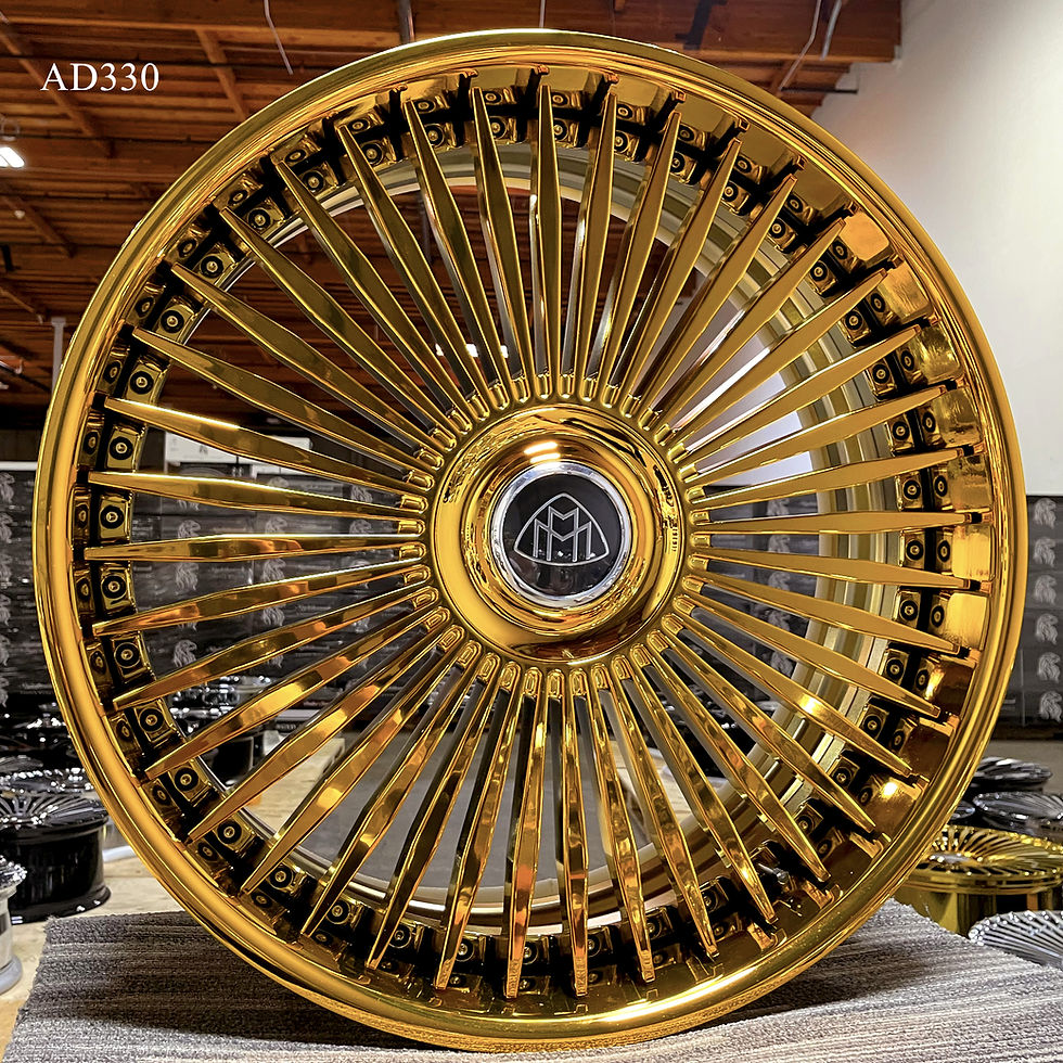 Thumbnail: 22" 24"  Forged 3pc Made to Mercedes AD330 All Gold