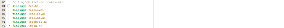 PIC16F15313 MPLAB X IDE C Include Files