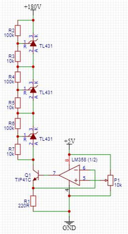 High Voltage Constant Current Test Load Schematic