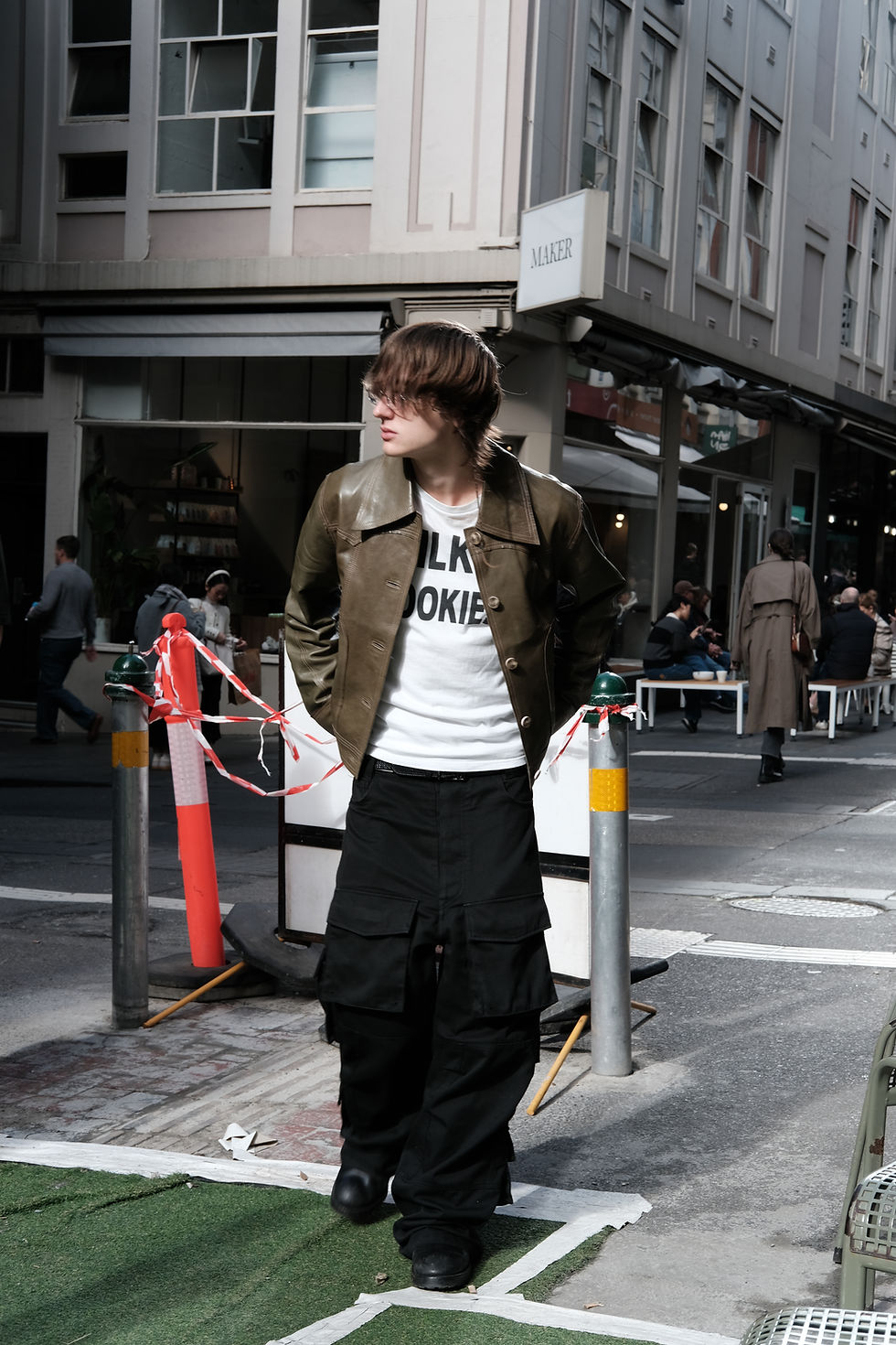 Thumbnail: RAW EDGE LEATHER JACKET