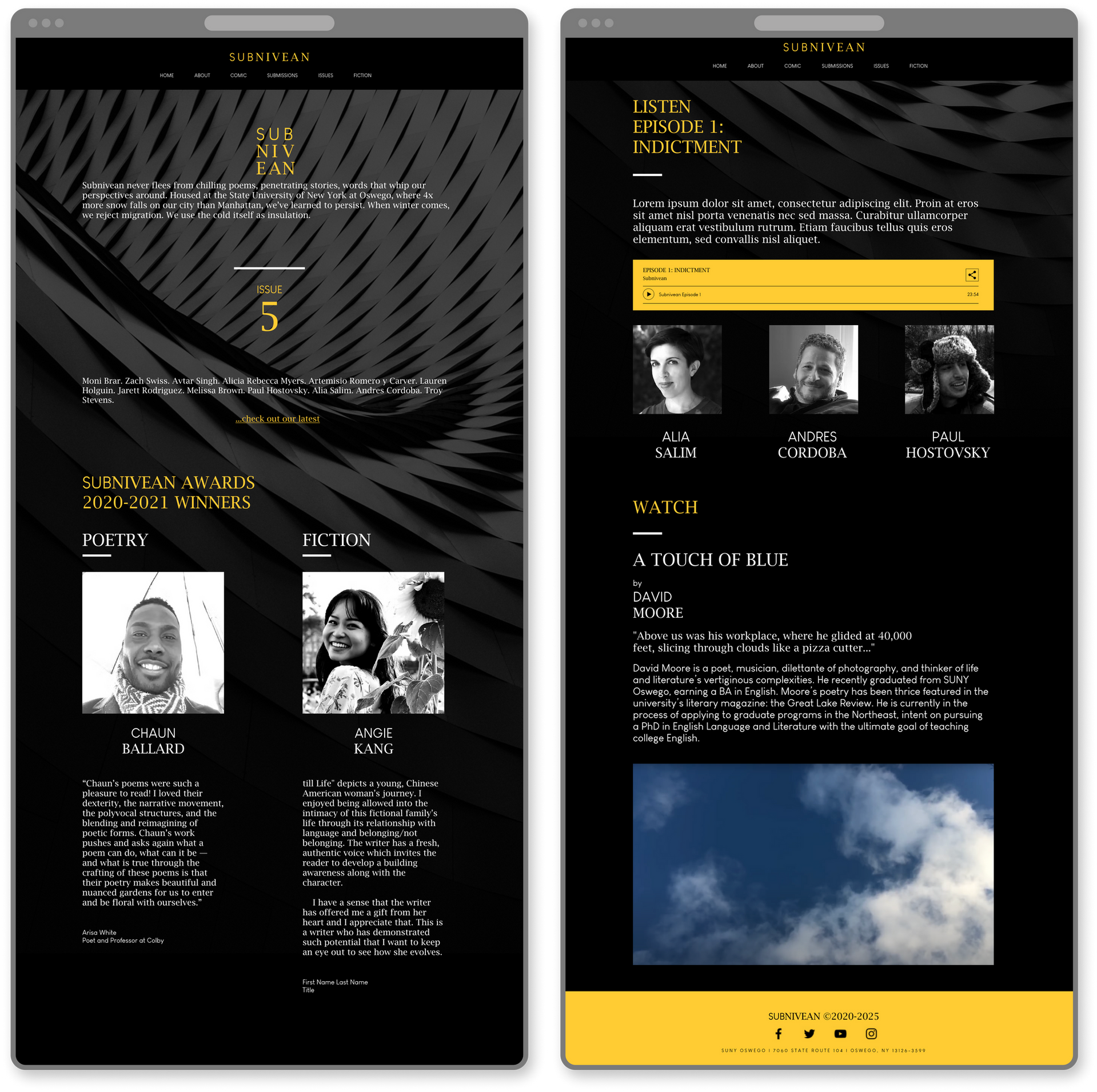 Subnivean landing page