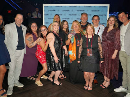 Personal Travel Management team with the Ensemble Leadership Team presented the Member Excellence Award Canada 2026