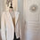 Miniature : Veste blazer blanc rock peace and love