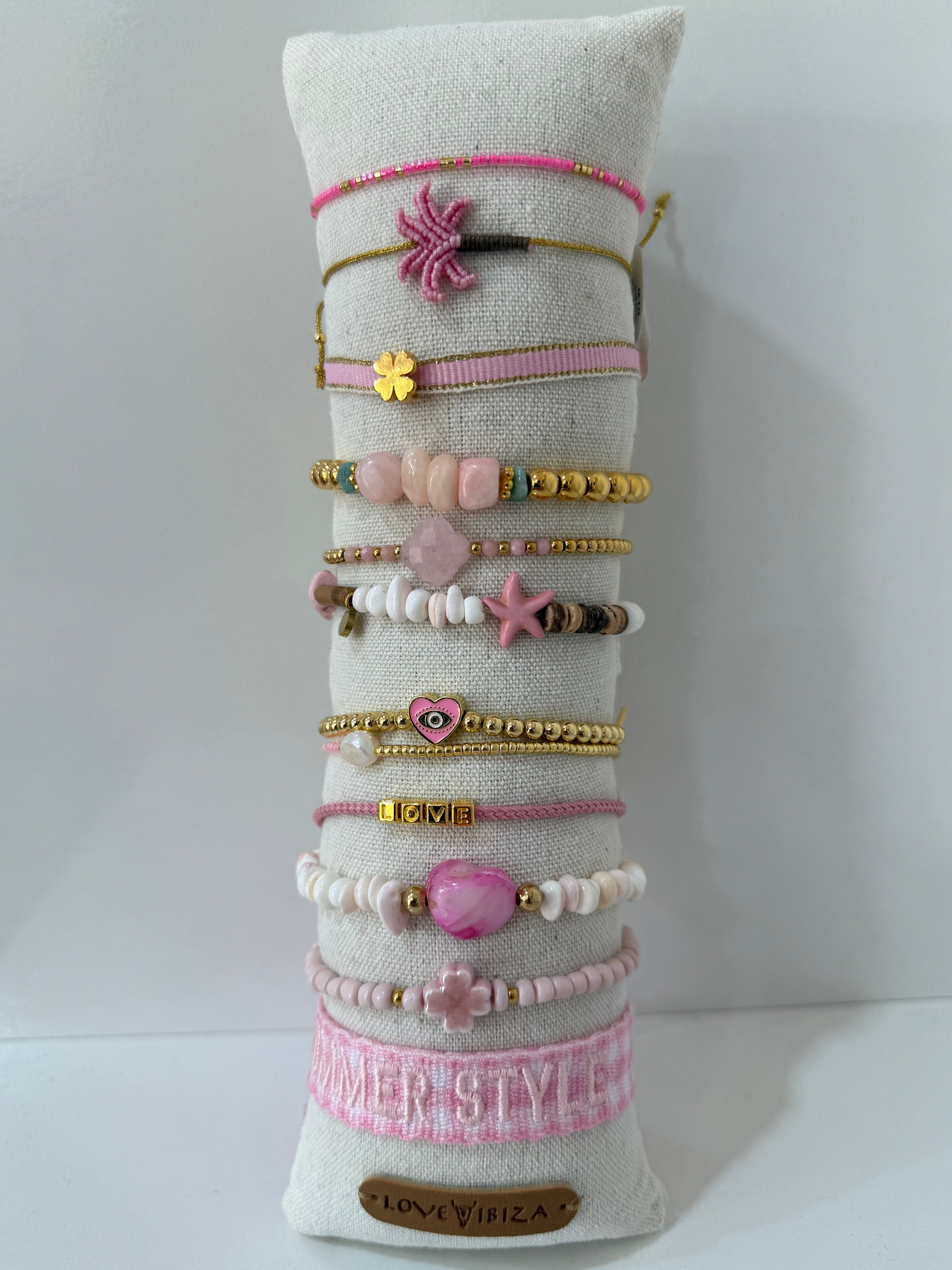 Bracelet fantaisie rose