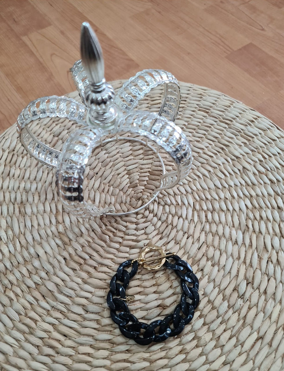 Miniature : Bracelet gros maillon marbré