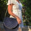 Miniature : Sac bandoulière en jute bleu marine