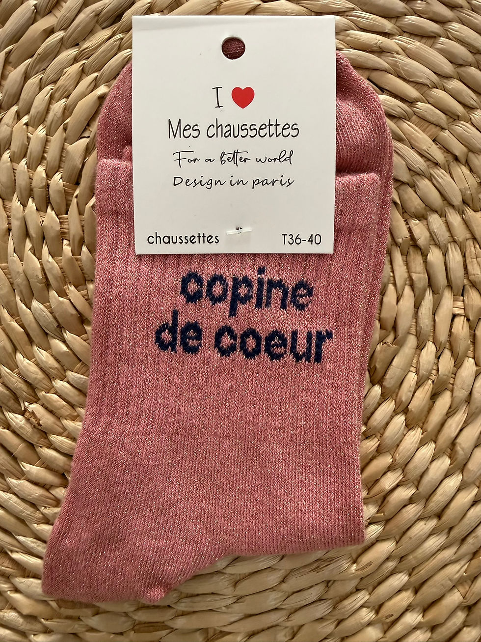 Miniature : Paire de chaussettes à paillette personnalisée 