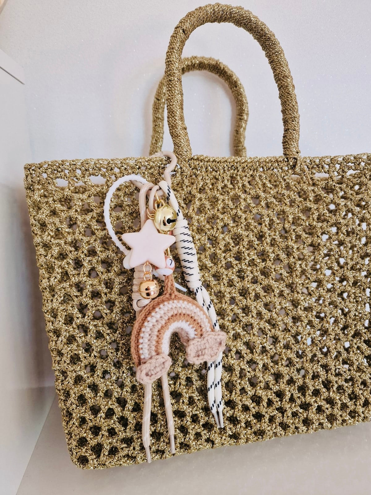 Grigri de sac arc en ciel - Porte clés