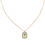 Miniature : Collier dorée avec joli palmier 