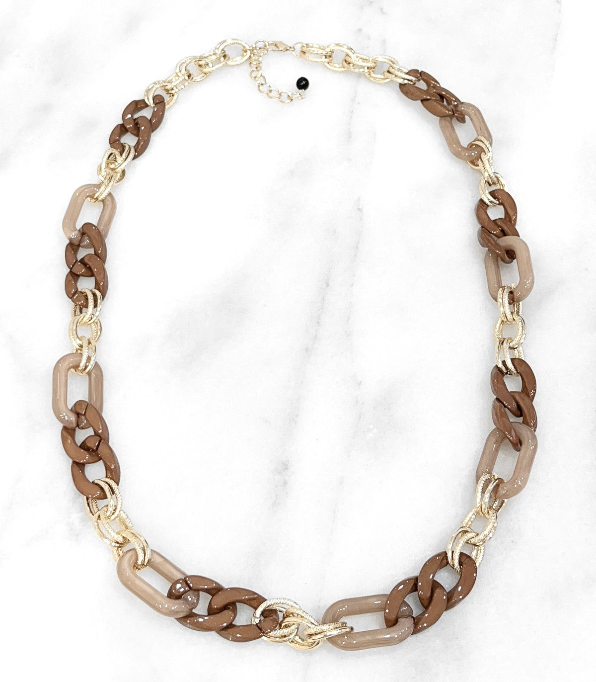 Collier sautoir en grosses mailles