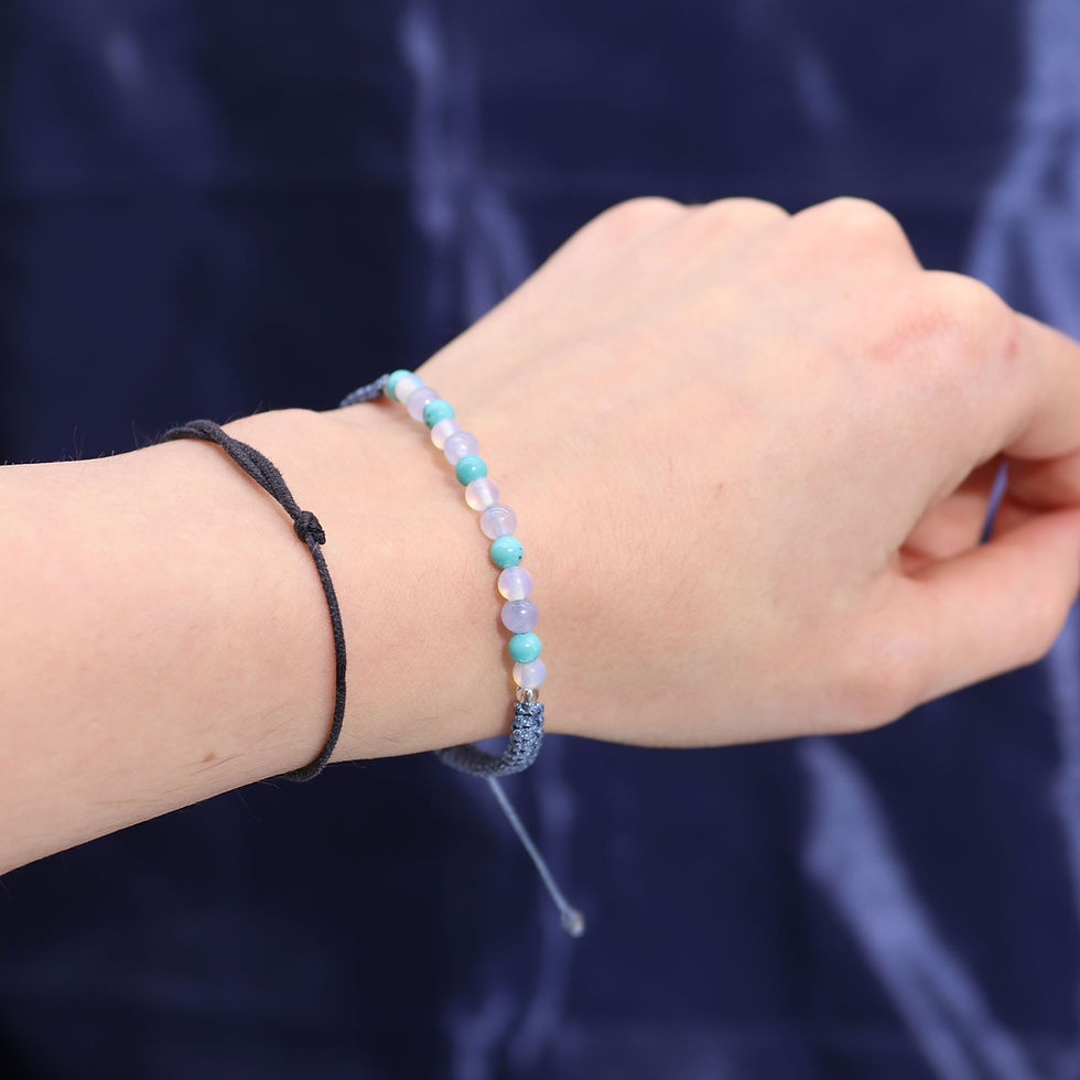 Thumbnail: Zodiac Candle With Bracelet - Water