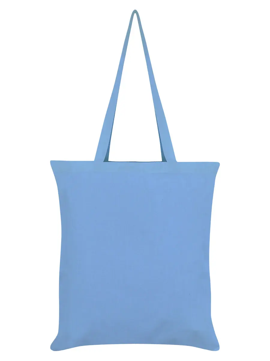 Thumbnail: Sorry I'm Late I Was Spiralling Cat Sky Blue Tote Bag