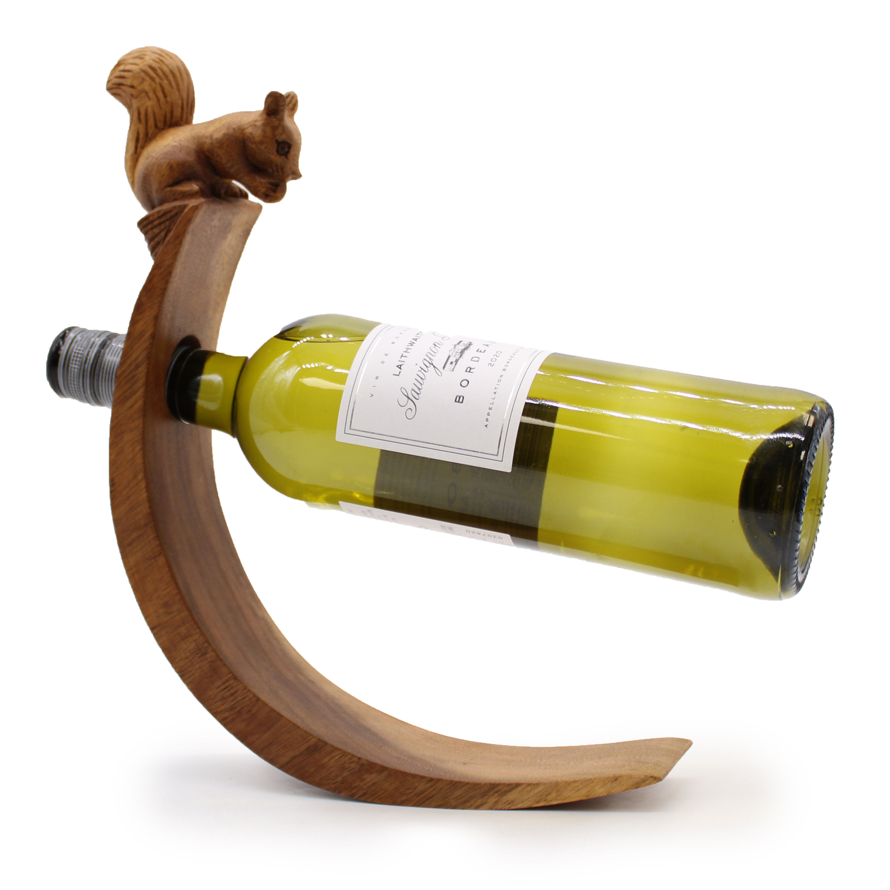 Suar Wood Balance Wine Holders