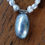 Thumbnail: Blue Pearl and Shell Pendant Necklace