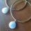 Thumbnail: Flat Pearl Drop Hoop