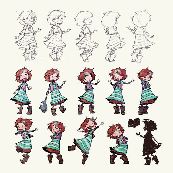 Character Turnaround and Pose Sheet