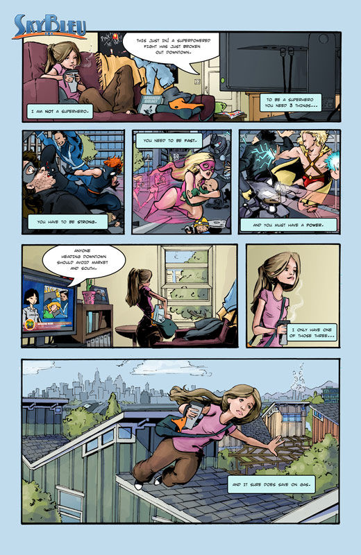 Sky Bleu teaser comic