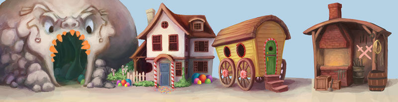 Candy Cave Environment Design