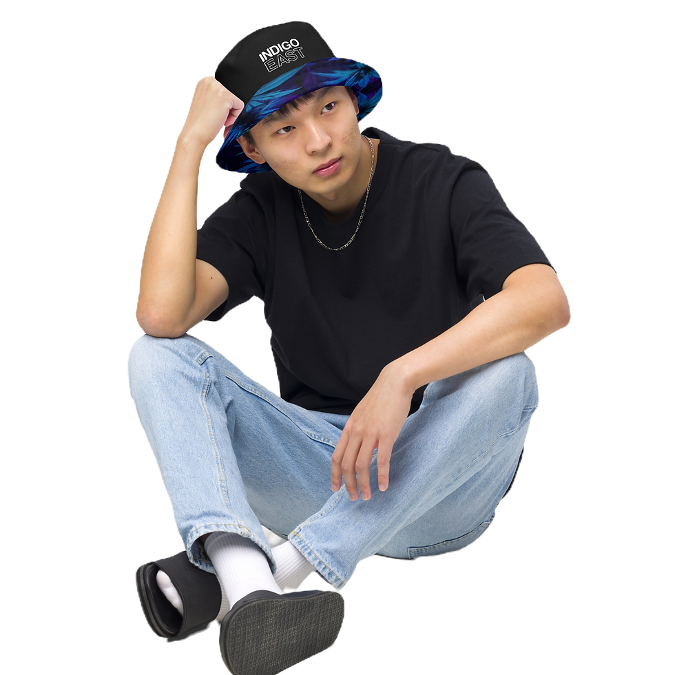 Thumbnail: Indigo East Reversible Bucket Hat