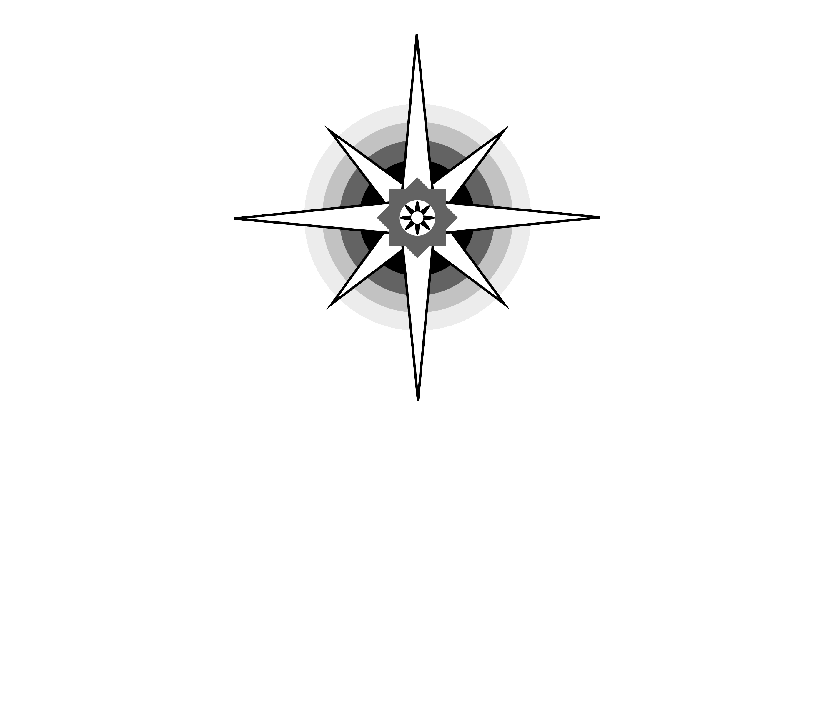 Black and white logo with no background