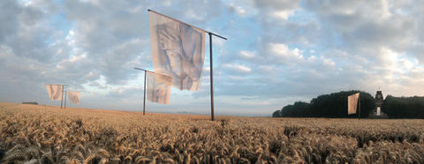‘The Lost Men France’
1 July – 1 October 2014
Counter-memorial, World War One Centenary, Thiepval Memorial to the Missing of the Somme, Picardy, northern France
Five pigment-printed photographs (500 x 500 cm each), silk, steel
7 x 7 x 300 metres