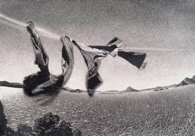Air on the Skin (detail)
Paul Emmanuel
2002
Original drawing hand incised into black shoe polish on acrylic on 285 gsm Fabriano Rossaspina paper
70 x 304 cm
Standard Bank Corporate Art Collection