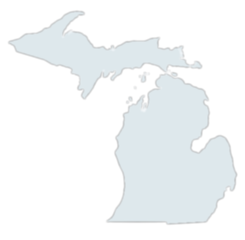 map of the state of michigan