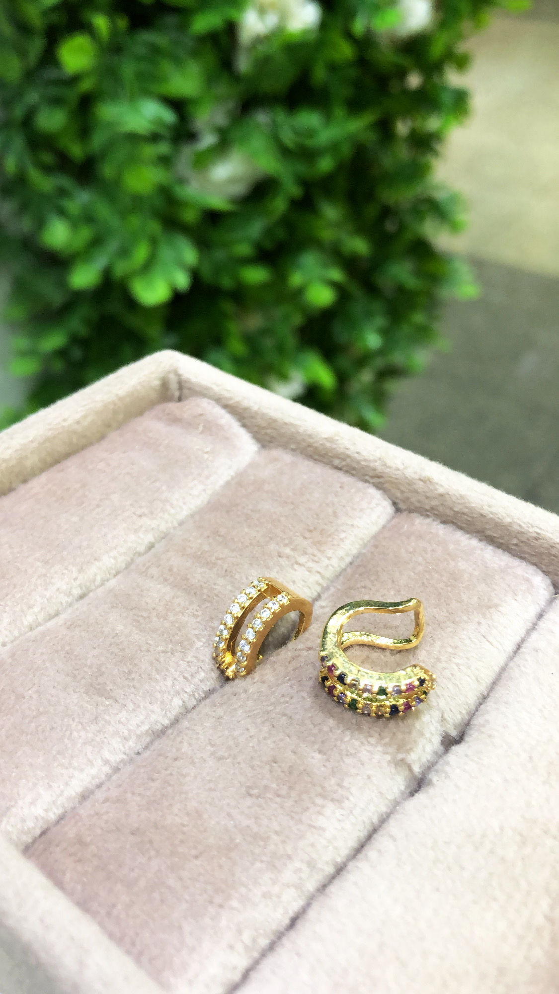 PIERCING FAKE DUPLO ZIRCÔNIAS COLOR