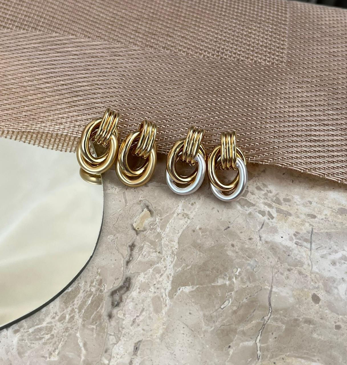 BRINCO NÓ DUPLO - BIJOUTERIA FINA