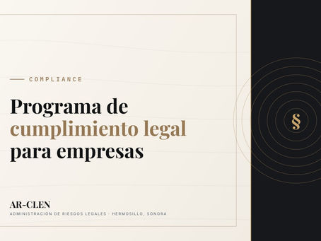 Portada de la guía de CLEN sobre el programa de cumplimiento legal para empresas