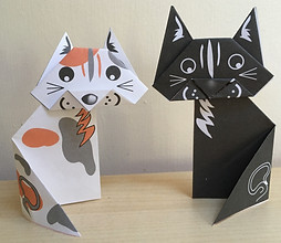 Origami cats - R&K member's crafting