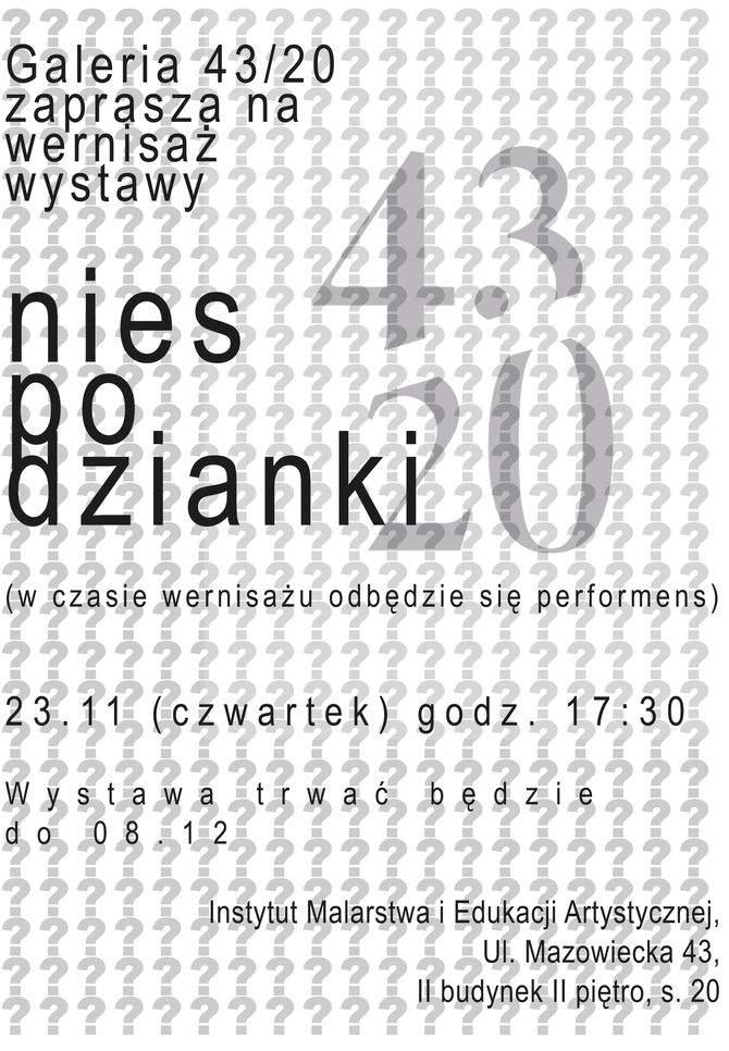 Wernisaż wystawy niespodzianki