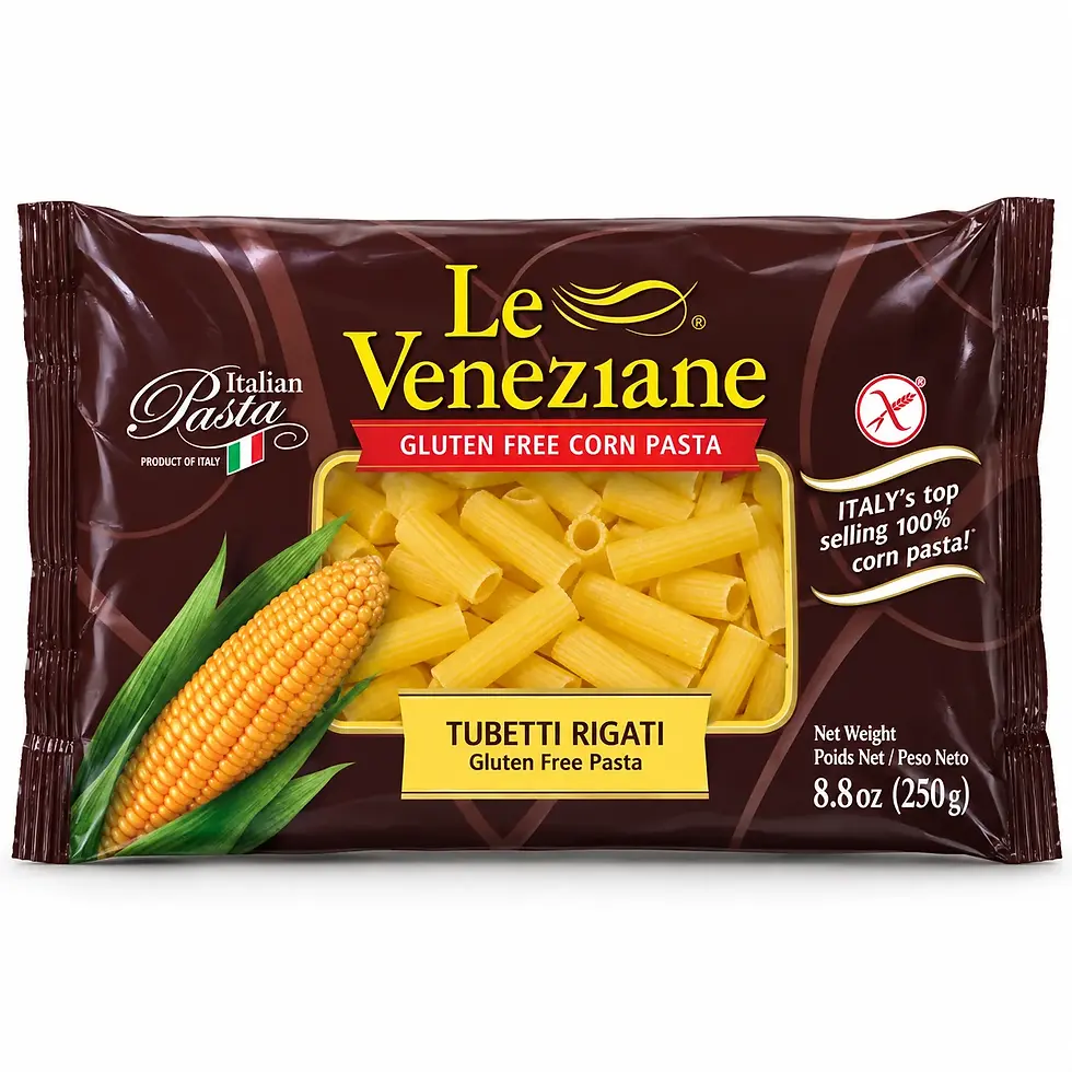 Le Veneziane gluten free Tubetti Rigati corn pasta 250 g package