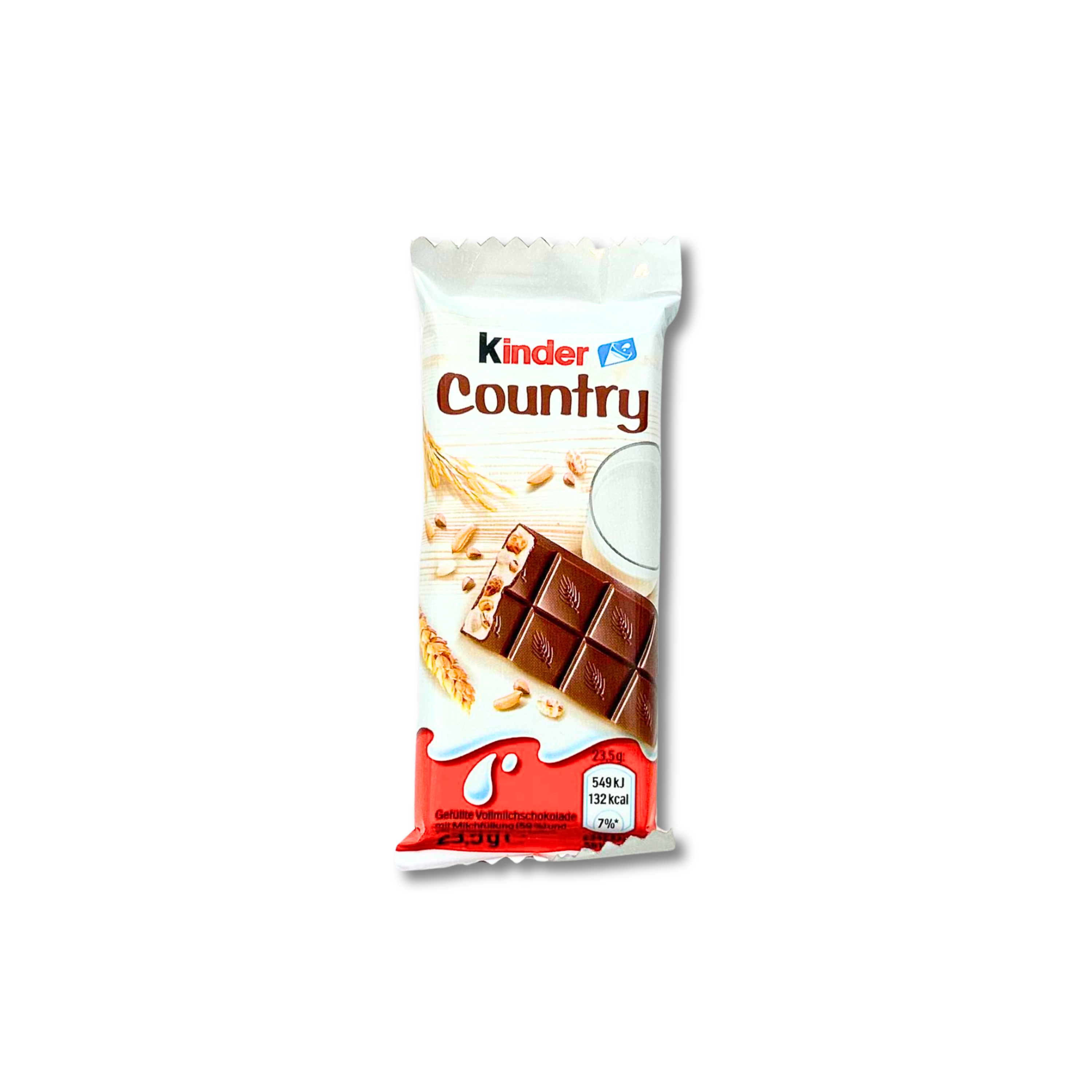 Ferrero Kinder Country Bar 23.5g – Milk chocolate and crispy cereal bar available at Bel Paese Food Store in Oceanside, NY.