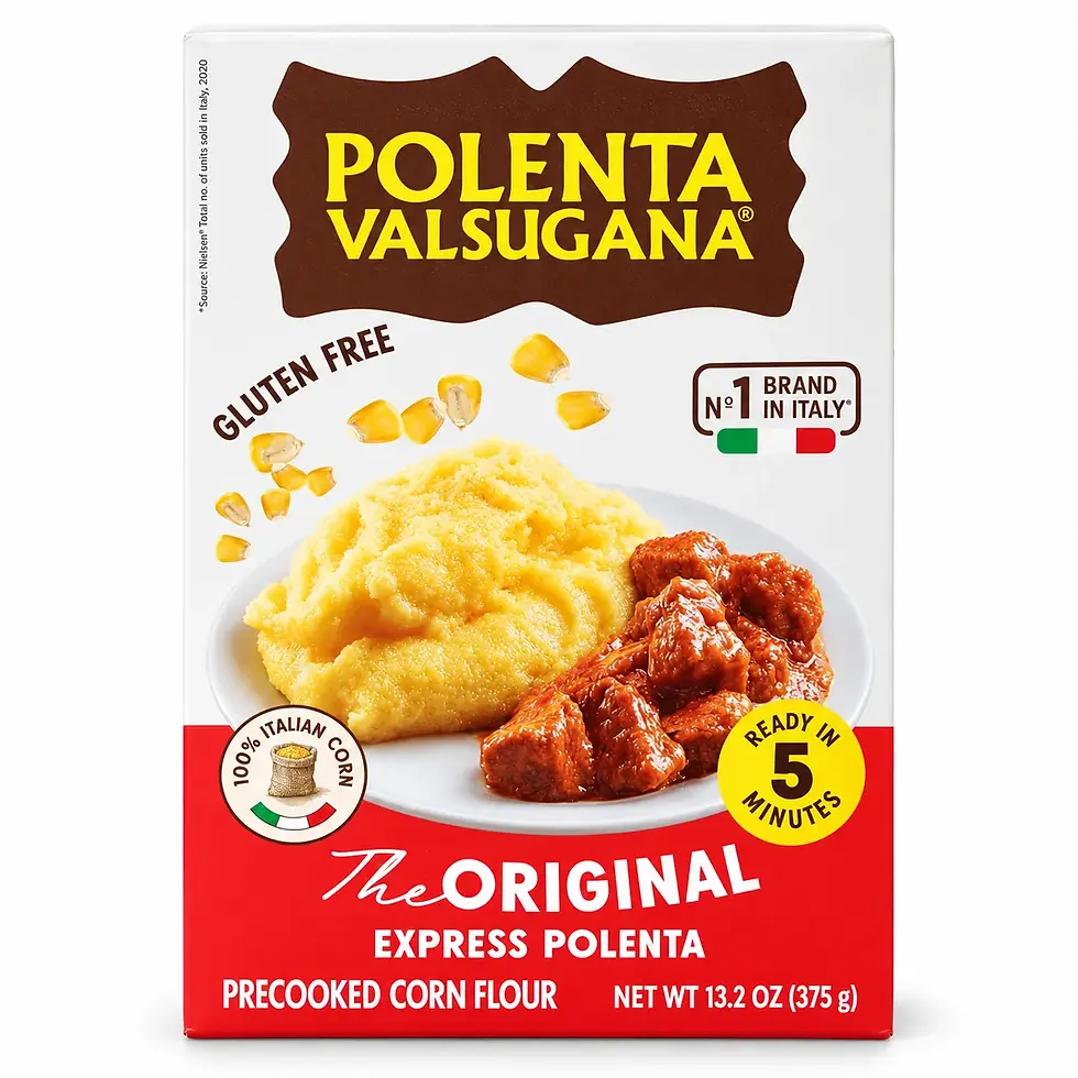 Polenta Valsugana Original Express Polenta, 375 g gluten-free box
