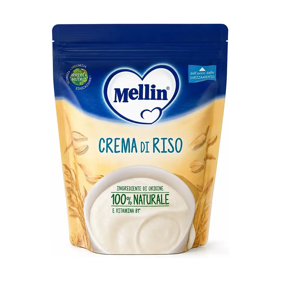 Mellin Crema di Riso baby rice cereal 7.05 oz package