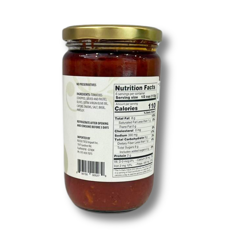 Thumbnail: Russo Tiesi Puttanesca Pasta Sauce - Authentic Italian Sauce 680g - 24oz)