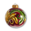 Thumbnail: Close-up of Bevilacqua ornament featuring bold red, green, and yellow swirls for elegant Christmas decor.
