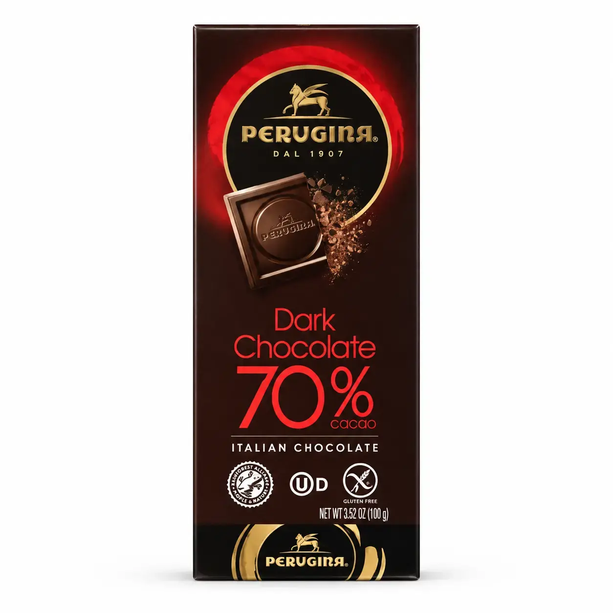 Perugina Nero 70% Dark Chocolate Bar – 3.52 oz