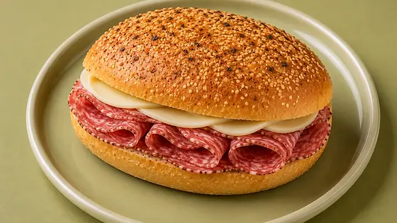 Genoa Salame, Provolone & Muffuletta Bread (Cold)