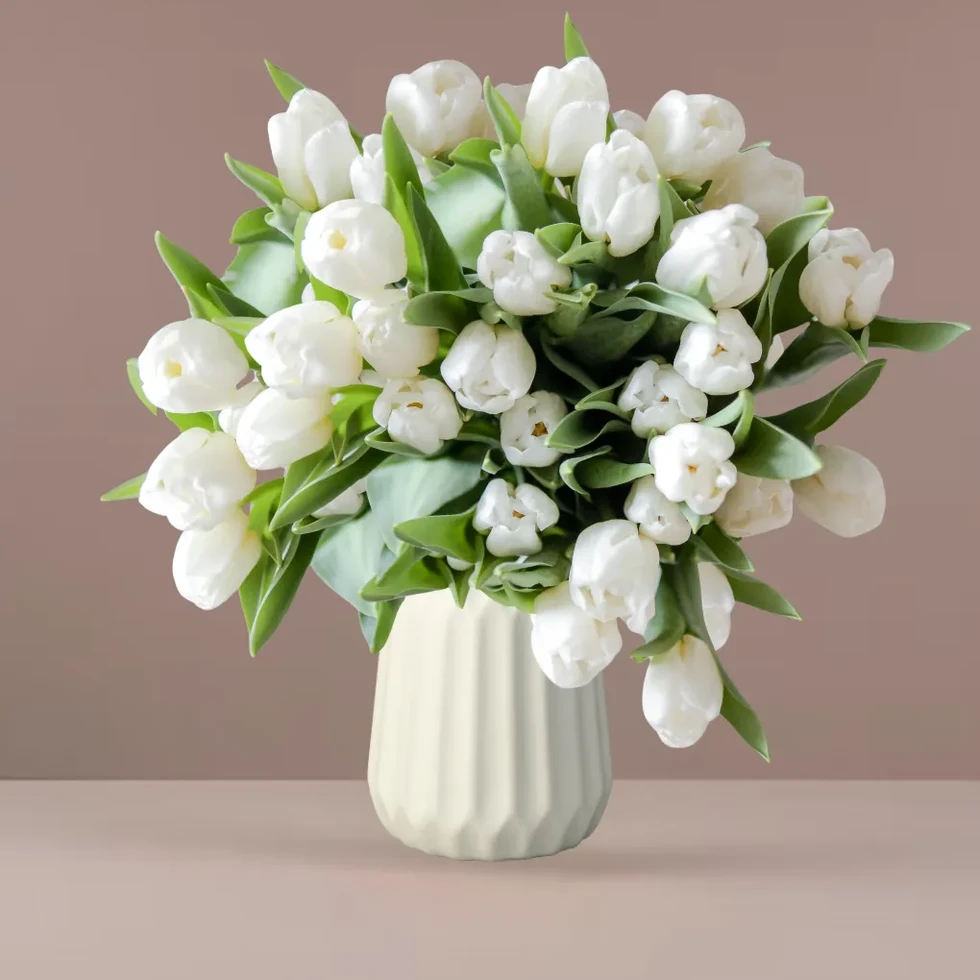 White and ivory designer Get Well bouquet by Maria. Flowers by Mike, East Rockaway & Oceanside, NY.