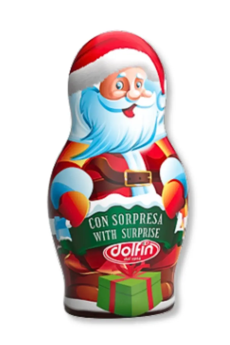 Dolfin Italian Christmas chocolate figure Babbo Natale gift treat