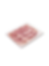 Pre-sliced Prosciutto Cotto ham in a vacuum-sealed tray, showcasing its light pink color and delicate marbling,  from Italy