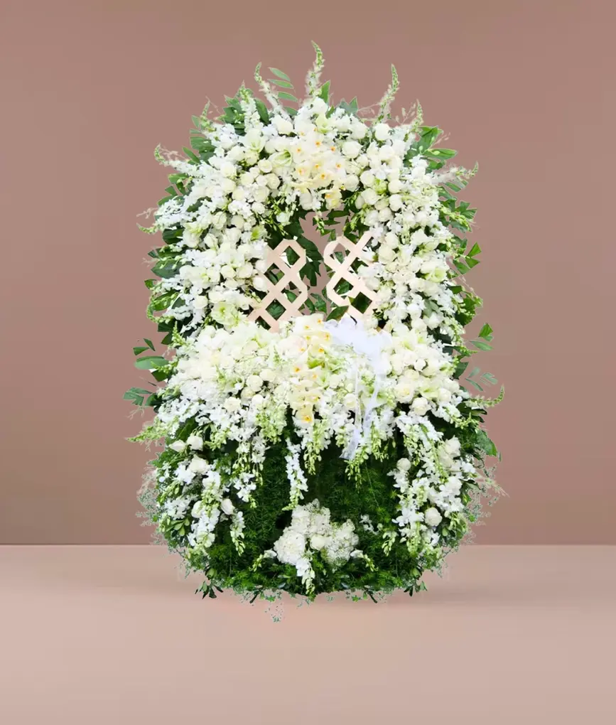 White Gates of Heaven funeral tribute – Flowers by Mike East Rockaway & Oceanside NY