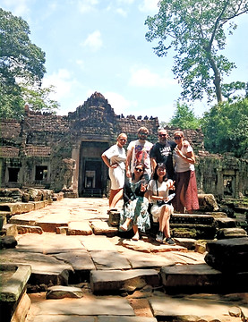Templos de Angkor Thom y Angkor Wat en Camboya