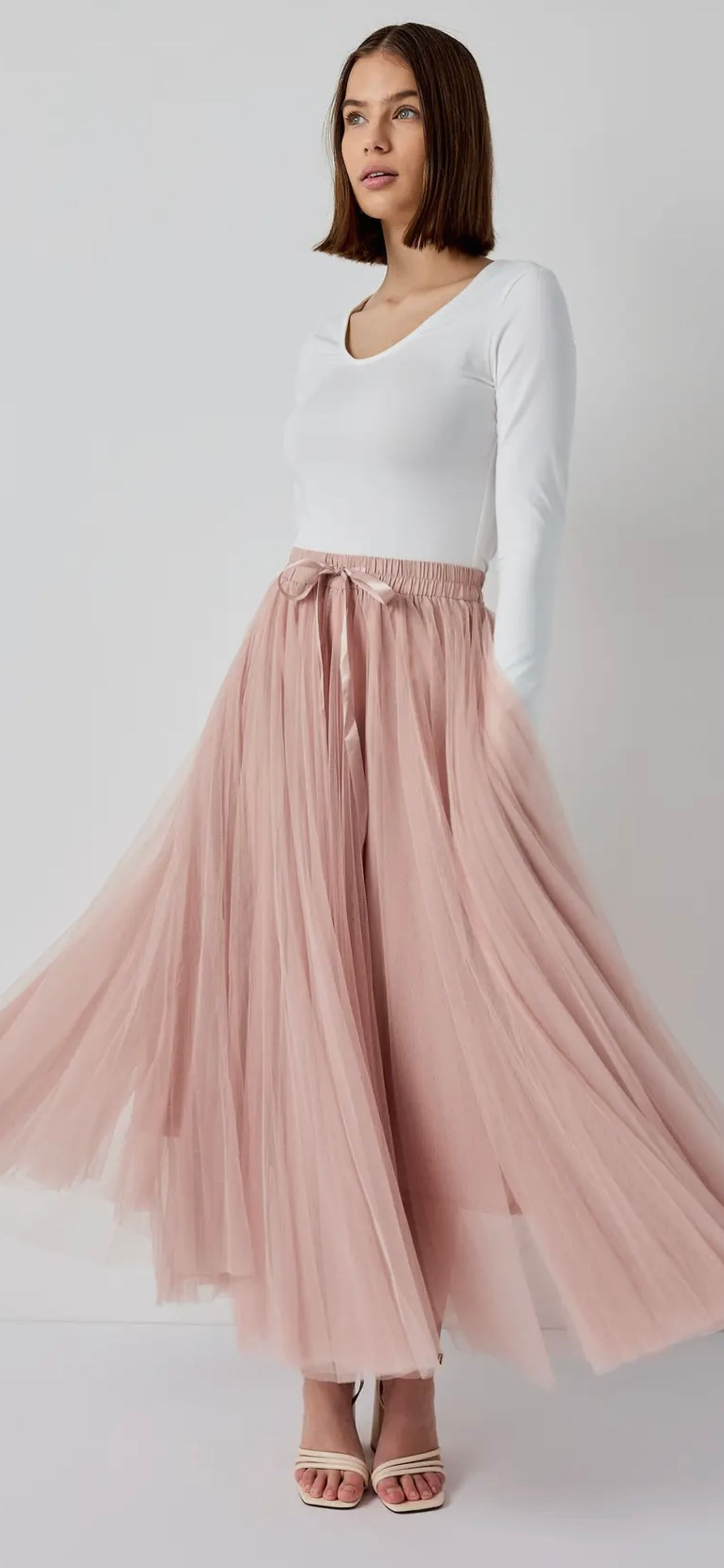 Aria Tüllrock altrosa