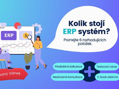 Cenu ERP systému určuje 6 zásadních položek