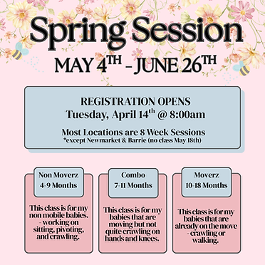 Little Moverz spring schedule 