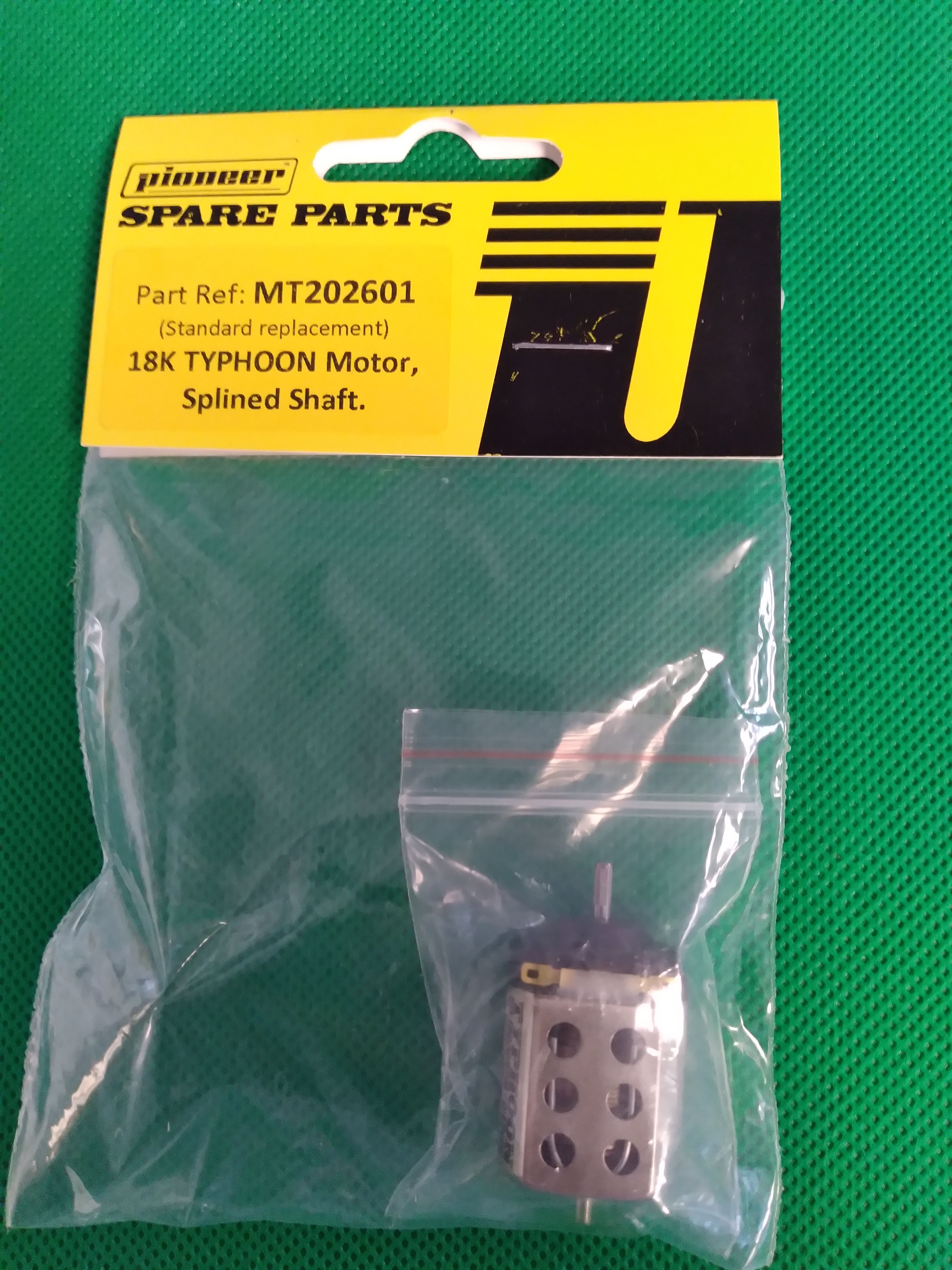 18K TYPHOON Motor, Splined Shaft