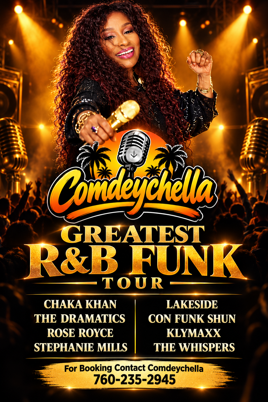 Greatest R&B Funk Tour promotional flyer